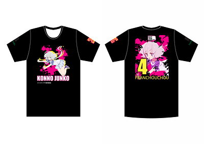 Zombieland Saga Junko Black Tee anime manga shirt design zombieland saga