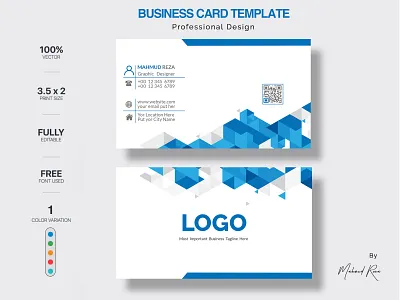 Business Card Design black blue business business card card design clean corporate creative cyan design elegant green line minimalist modern modern design modern template orange personal personal card