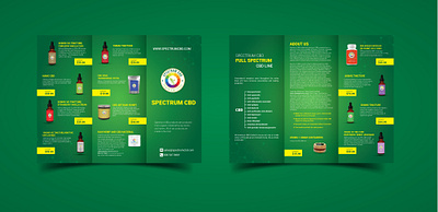 Spectrum CBD Brochure Design advertising booklet design branding brochure brochure design catalog design flyer design food menu illustration logo magazine design mobile print print design product design promotional design tri fold tri fold brochure ui vector