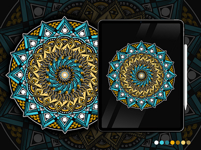 Ancient Mandala art artwork drawing dribbble best shot dribbble shot gajahnakal mandala art shot tattoo