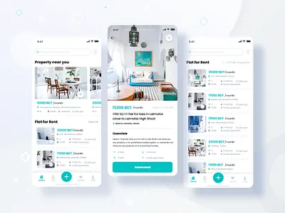 Home Rent App UI. android app app app design bdapp bddesigner design freelancer home app home rent home screen ios mobile apps mobileui saad khan saadkhanuiux screen. toprated uiuxdesigner wireframing