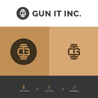 Gun It Inc | Monogram Logo brand identity branding design icon logo logotype monogram monogram letter mark monogram logo vector