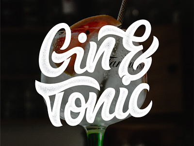Gin Tonic Digital Posts Dribbble adobe adobe illustrator calligraphy design hand lettering illustration ipad pro lettering type design typography vector