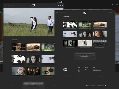 Chrisduco Films - Filmmaker adobe xd dark theme dark ui filmmaker portfolio website design wordpress development