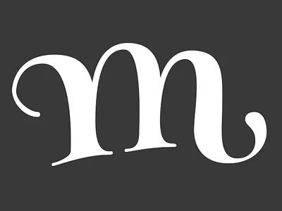 m letter beziers fun letter lettering letters practice vector