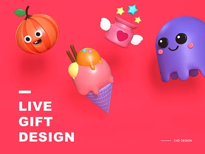lovely gifts 3d c4d design icon ui ux