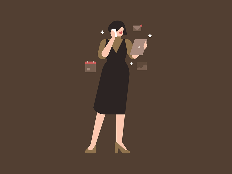 Capricorn character editorial illustration fashion horoscopes people woman