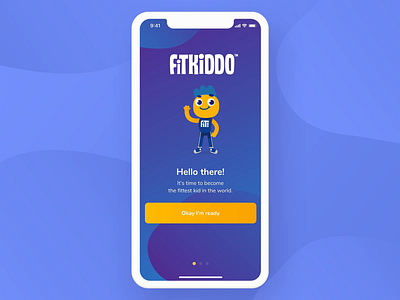 FitKiddo Mobile App - Onboarding android animation app boy clean design exercise fitness flutter girl ios kids onboarding parents product training ui ux workout