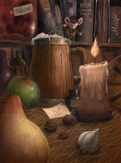 Beer Drinker fantasy mouse