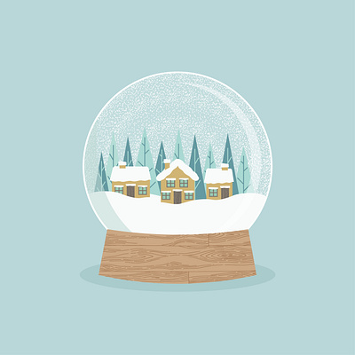 Day 1+2 - Snowglobe design graphics illustraion illustrator pattern print snowglobe surface pattern