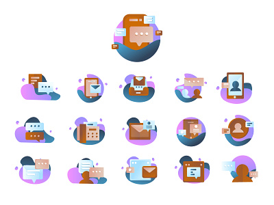 Communication Icons app communication design dribbble flaticon freepik icon illustration logo new new icon popular icon ui ux vector