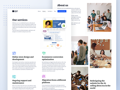 OnTrack - Various pages design designer homepage landing page ui user experience user interface ux web design website