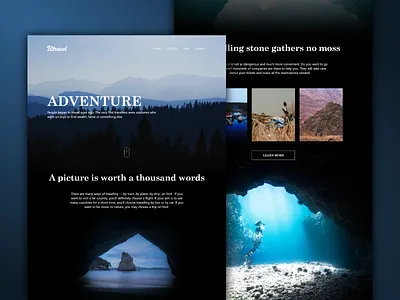 Utrevel - U Adventure adobe photoshop adobe xd adventure art color design experiment landing ui web website world