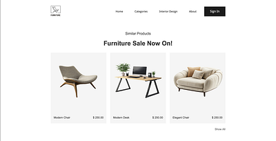 Interior Design - Furniture Website (WebFlow) bedroom decor decoration design desktop dining room e commerce elegant furniture interior landing page living room mobile modern online responsive store tablet ui website