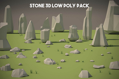 Free Stone 3D Low Poly Pack 3d game game assets gamedev gaming low poly low poly lowpoly lowpolyart stone