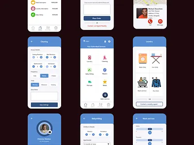 Errand App app design ui ux