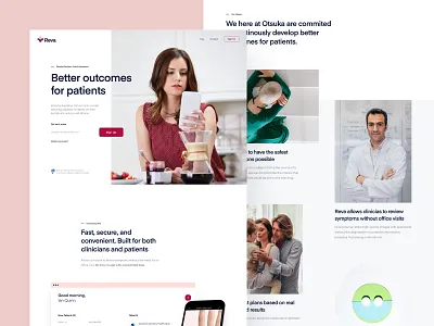 R - Website app brand branding dashboard design doctors health care home images landing page logo medical mobile patients product design ui ux visual identity web design website