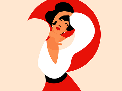 dancing adobe illustrator art graphic design graphic designer illustration inspiration minimalism woman woman illustration