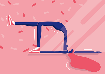 Yoga Exercise characterdesign design drawing illustration krita