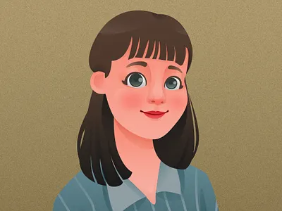 Portrait affinity affinitydesigner cartoon character dailyillustration design illustration portrait vector
