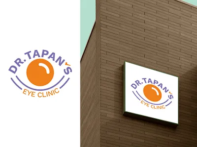 Dr Tapan's Eye Clinic Logo eye logo logo logo design logodesign logotype