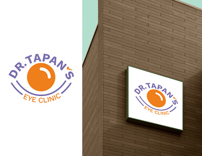 Dr Tapan's Eye Clinic Logo eye logo logo logo design logodesign logotype