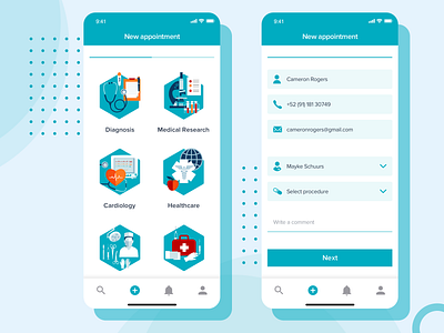 Medical App animation design design agency development illustration lasoft system ui ux web