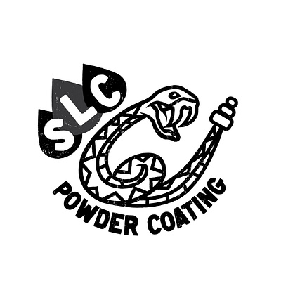 SLC Powder Coating adobeillustator brand identity branding branding and identity branding design identity identity design illustration illustrator snake