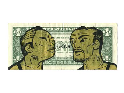 Hand painted Dollar. $100.