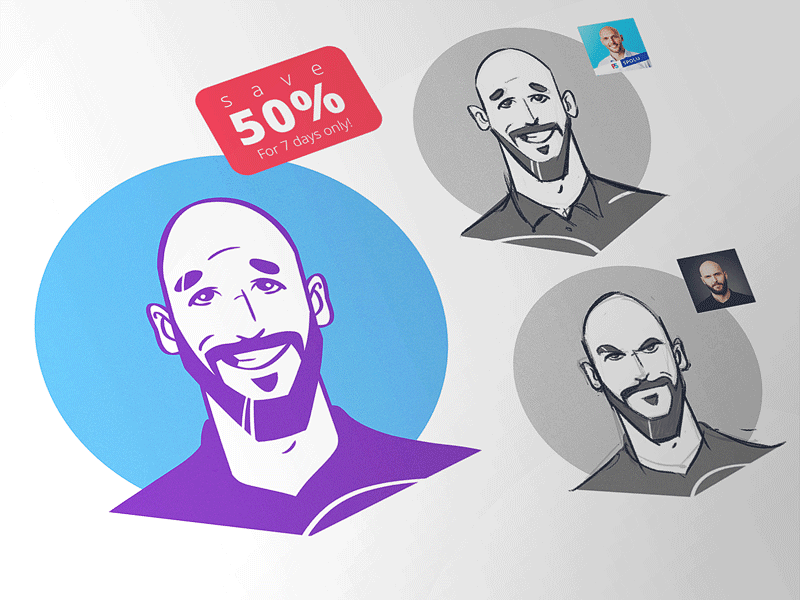 Cyber Avatar avatar cartoon character characterdesign cyber design discount drawing fun off offer process spovv