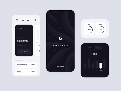 Unlimex Banking App Redesign app app design bank bank app bank card banking branding business business card card clean design finance illustration inspiration ios ui ux