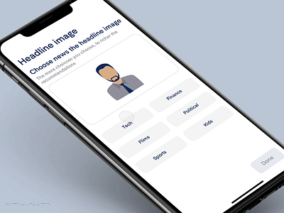 News category flims mobile app mobile ui news news feed political sports technology ui ui design ux uxdesign