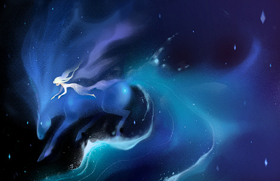 Into the Unknown digital elsa fantasy frozen frozen2 illustration illustration art illustration digital