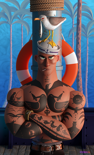 Embrace the struggle pt2. 3d 3dart character character animation characterdesign illustration illustration art illustration design