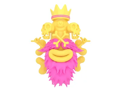 skull c4d character cinema4d octane