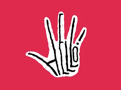 Hello Dribbble! design illustration vector