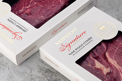 Miratorg Signature package design branding design package design