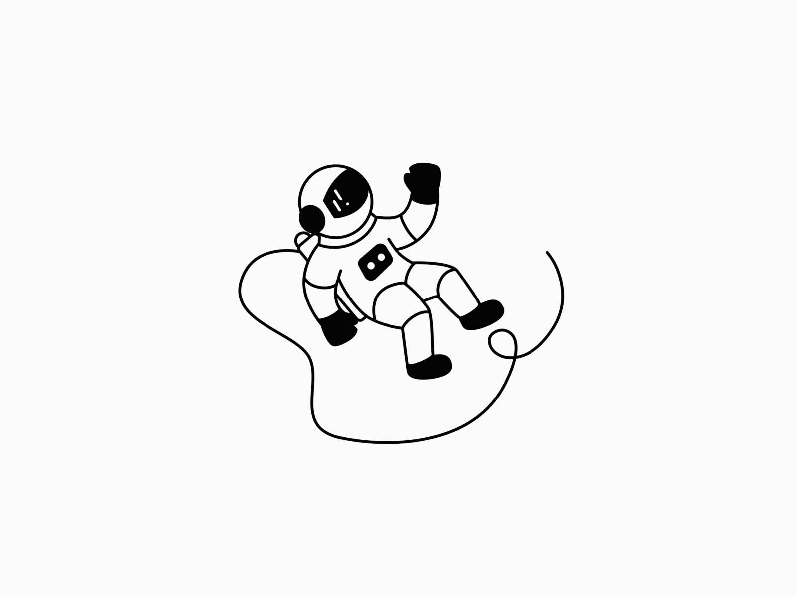 Spaceman animation astronaut chilltober galaxy illustration inktober inktober2019 invision studio invisionstudio space spaceman stars