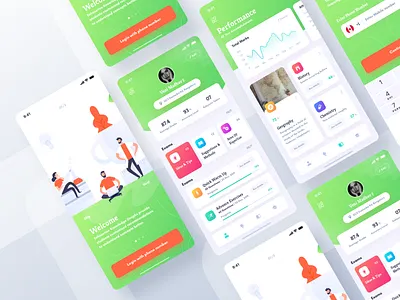 LearnEase – Student Learning App UI concept design interaction interface ios iphone minimalist ui ui design ux