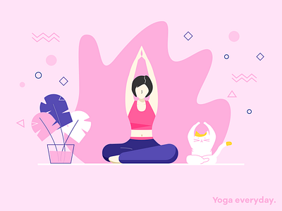 yoga illustration vector