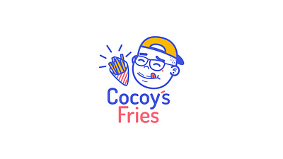 Cocoy´s fries branding design fast food food frieslogo logo logo design vector