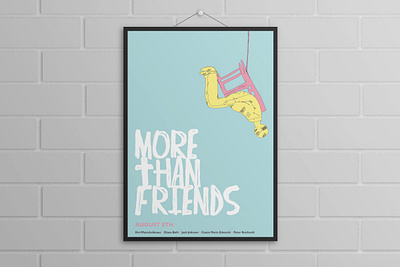 More Than Friends Poster art direction design illustration typography