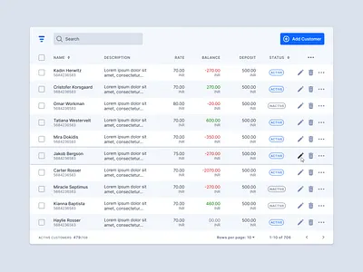 Data Table app data table design icon product product design typography ui ux web web app web design