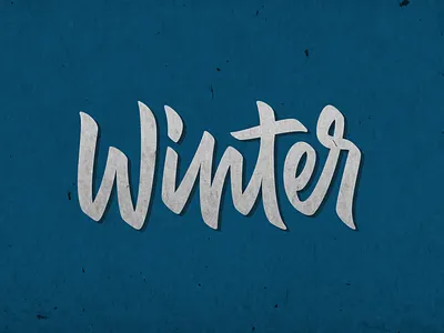 winter calligraphy calligraphy and lettering artist design lettering logo typography vector