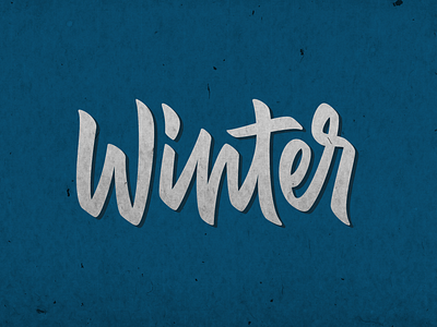 winter calligraphy calligraphy and lettering artist design lettering logo typography vector