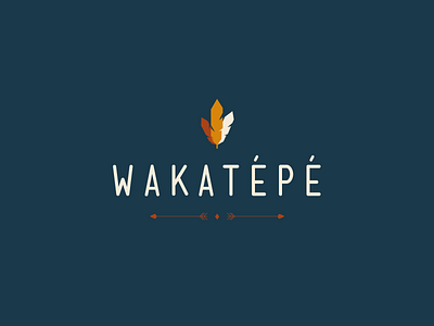 WAKATEPE arrow branding brittany clothes design ecologic feather france identity illustration illustrator indian logo organic shop rennes tepee vector wakatépé