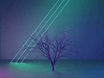 Wither 3d art 3d artist album art art blender cover design design graphic music render tree