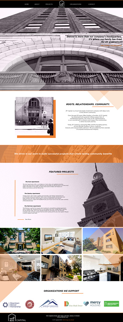 ZF Capital Web Design colorado denver digital marketing agency graphic design investing real estate realestate web design web design agency web design company web development