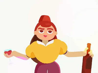 Approaching the holidays like.. 2d 2d animation aftereffects animation animation 2d animation after effects art artwork character character design colorful dance dancing illustration art illustrator motion art motion graphics vector vector art wine