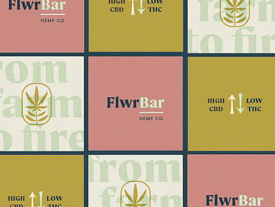 FlwrBar Hemp Co. | Branding branding cannabis cbd farm feminine fire flower hemp logo lynx philadelphia weed